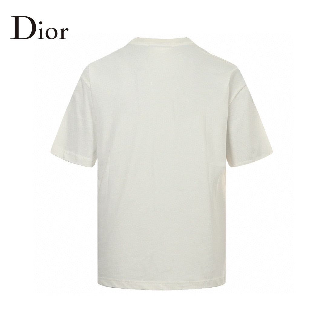 Dior White T-Shirt with Bold Logo