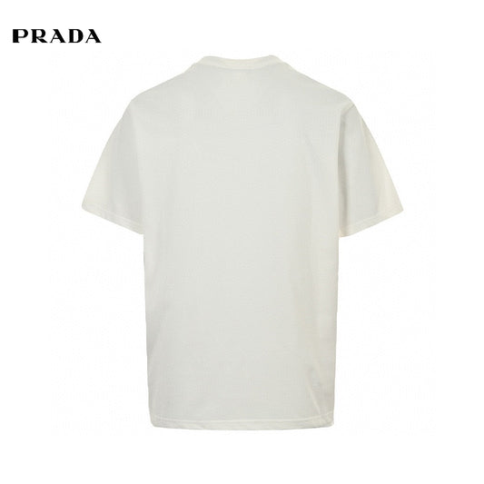Prada Milano White Emblem T-Shirt