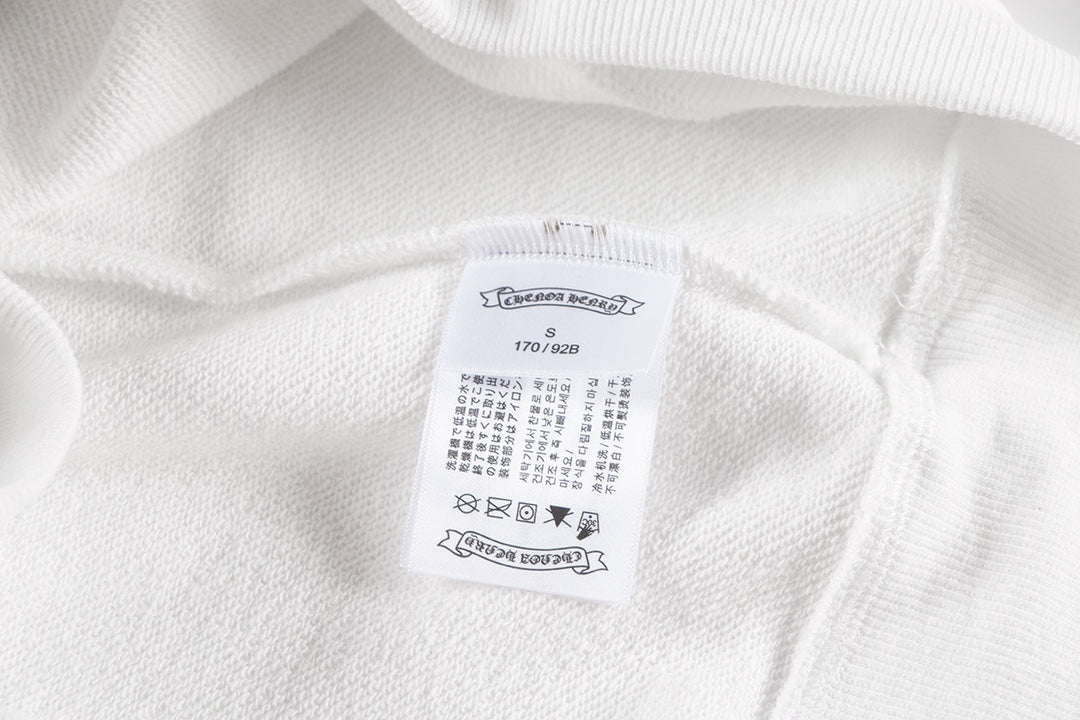 CHROME HEARTS CROSS PATCH SWEATSHIRT WHITE