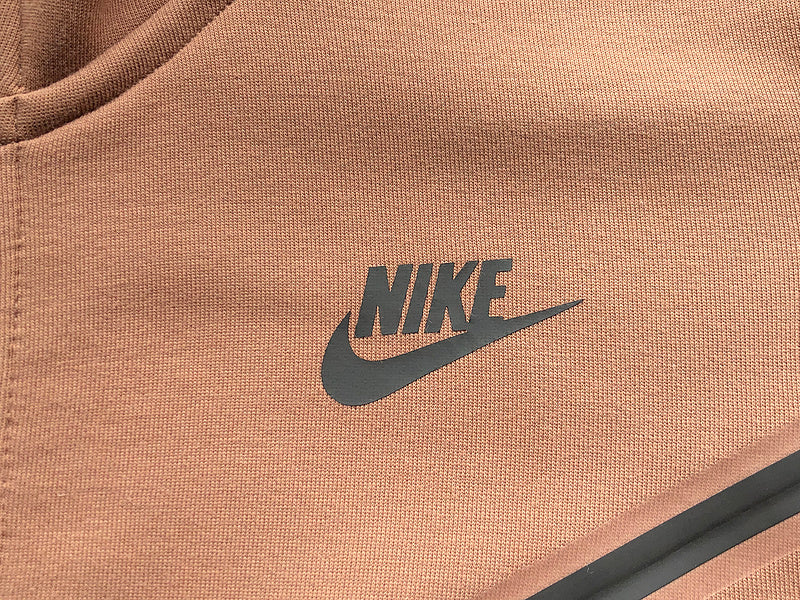 NIKE TECH FLEECE HOODIE x ARCHEO BROWN