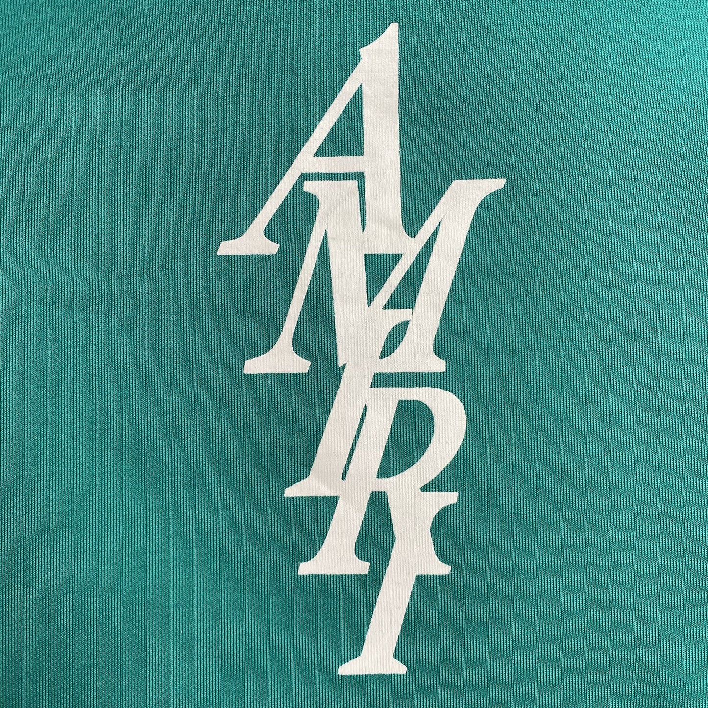 AMIRI LETTER LOGO HOODIE CERULEAN