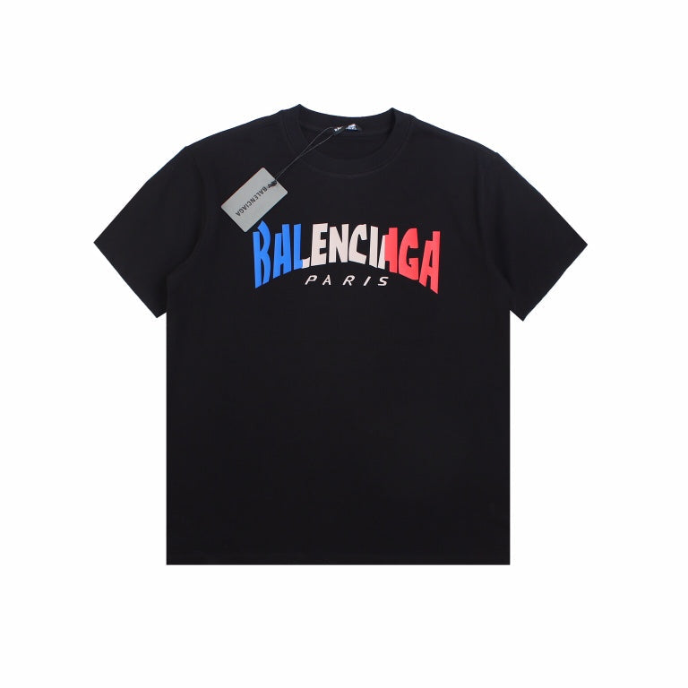 BALENCIAGA FRANCE GRADIENT LOGO T-SHIRT