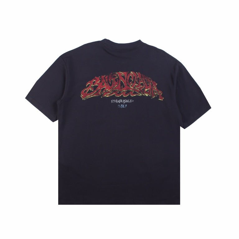BALENCIAGA GRAFFITI T-SHIRT BLACK