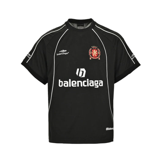 BALENCIAGA SOCCER LOGO T-SHIRT BLACK