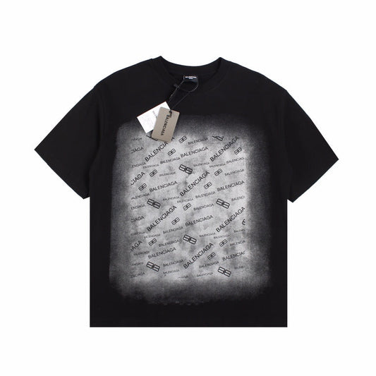 BALENCIAGA SPRAY LOGO T-SHIRT BLACK