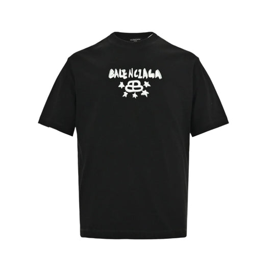 BALENCIAGA STAR GRAPHIC T-SHIRT BLACK