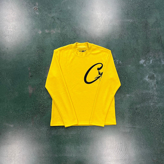 CORTEIZ ALCATRAZ WAFFLE LONGSLEEVE YELLOW