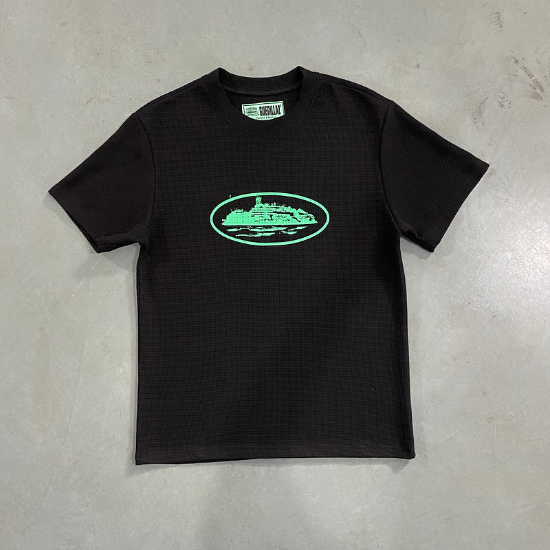 CORTEIZ INSIGNIA WAFFLE TEE BLACK