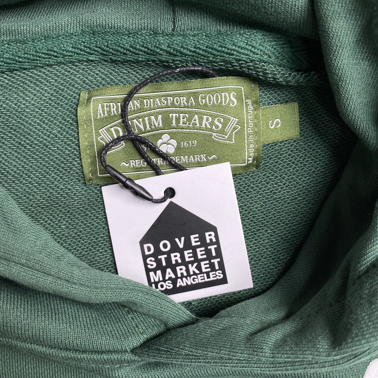 DENIM TEARS COTTON WREATH HOODIE GREEN