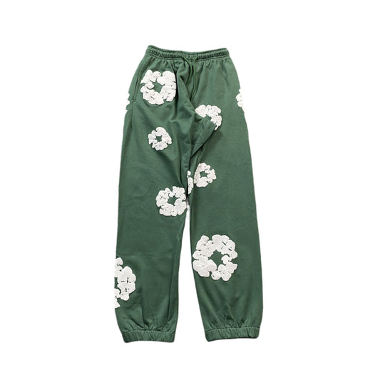 DENIM TEARS COTTON WREATH SWEATPANTS GREEN