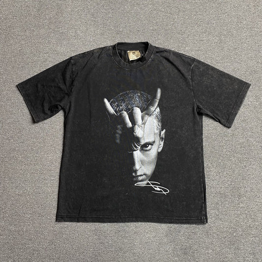 EMINEM VINTAGE GRAPHIC TEE DARK GREY