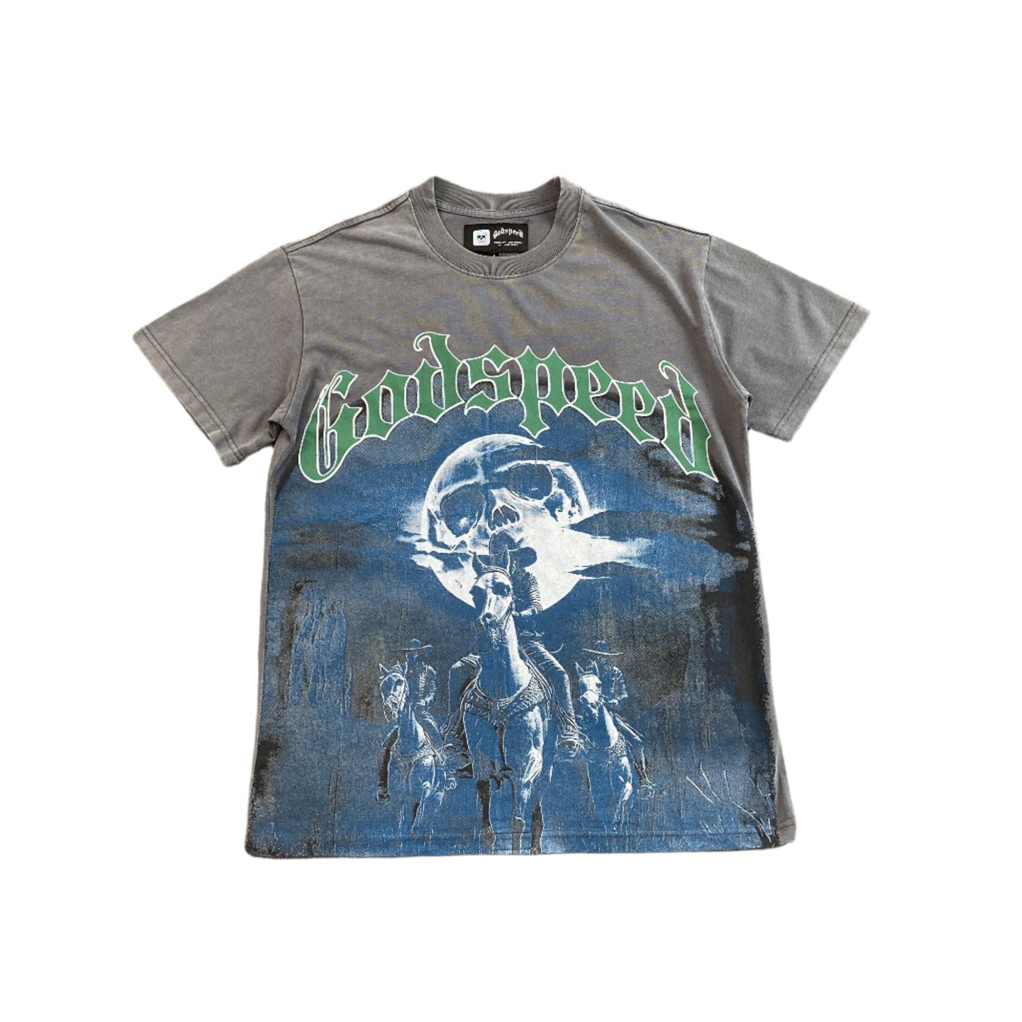 GODSPEED AMIGOS T-SHIRT WASHED GREY