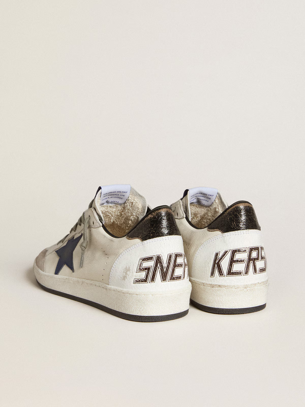 Golden Goose Ball Star – Navy Star & “Golden Goose” Graffiti Sole