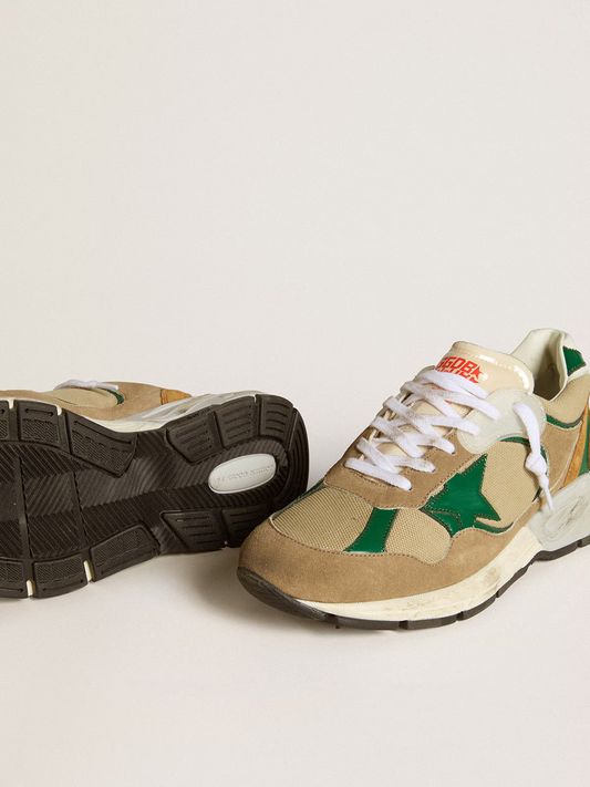 Golden Goose Dad-Star Sneaker Beige/Green