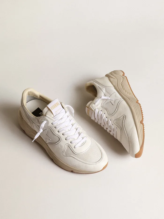 Golden Goose Running Sole White Mesh Sneaker