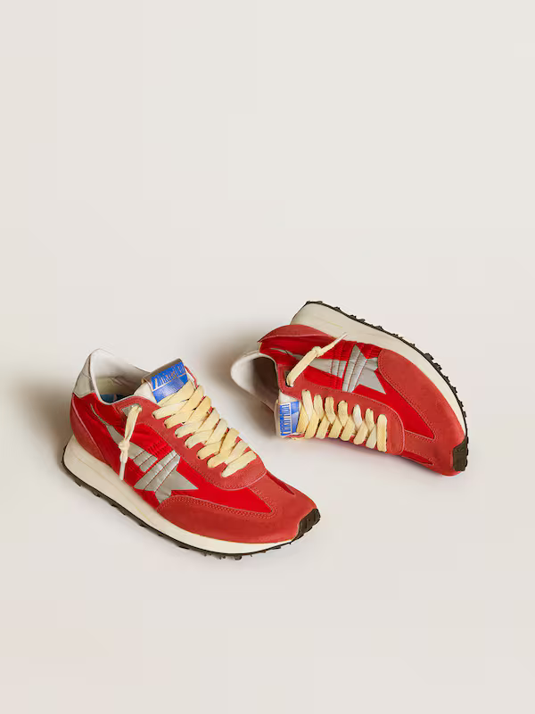 Golden Goose Soul Star Sneaker – Red & Silver