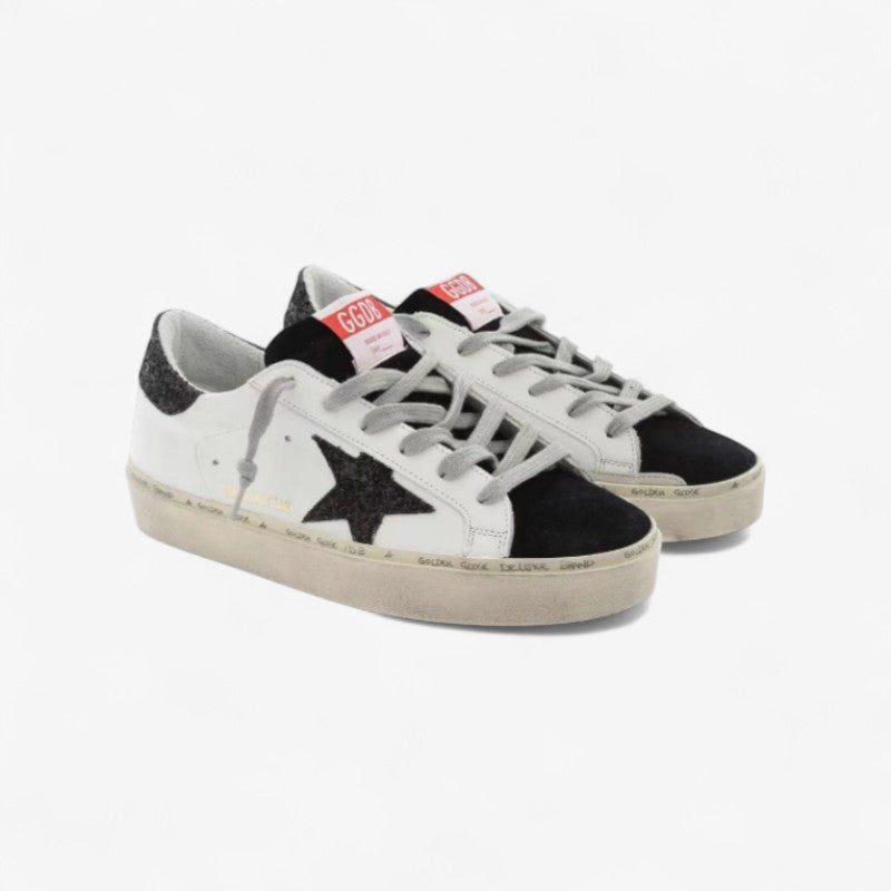 Golden Goose Super-Star Black Glitter Sneaker