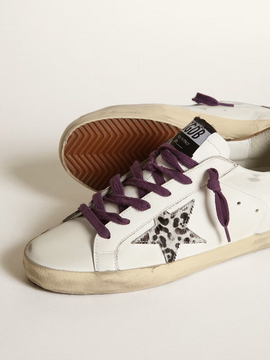 Golden Goose Super-Star Leopard Star Sneaker