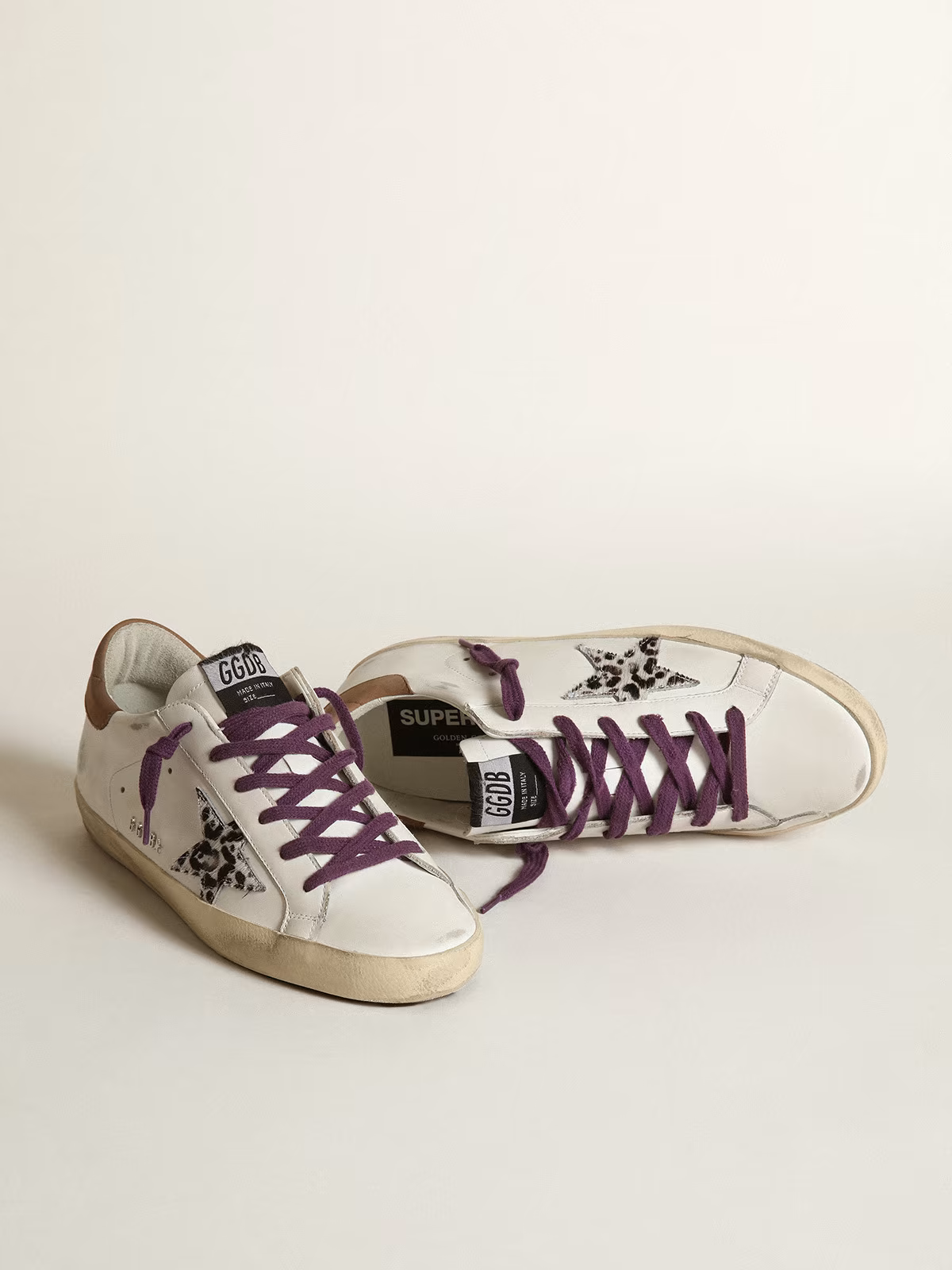 Golden Goose Super-Star Leopard Star Sneaker