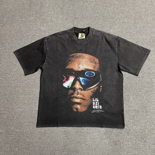 LIL UZI VERT VINTAGE GRAPHIC TEE DARK GREY