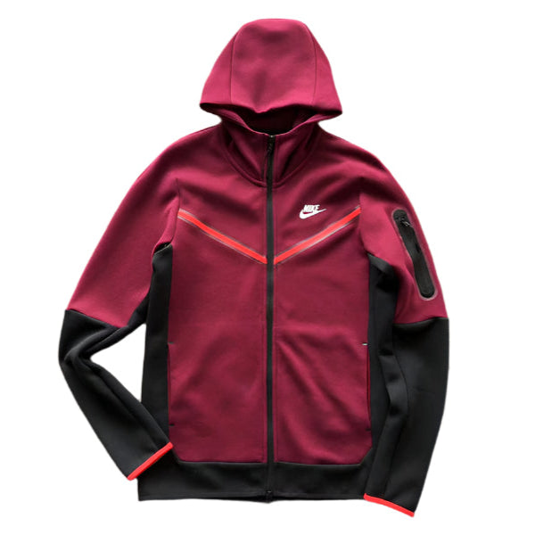 NIKE TECH FLEECE HOODIE x DARK BEETROOT/PHANTOM