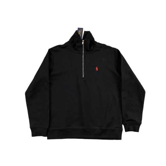 POLO RALPH LAUREN QUARTER ZIP SWEATSHIRT BLACK