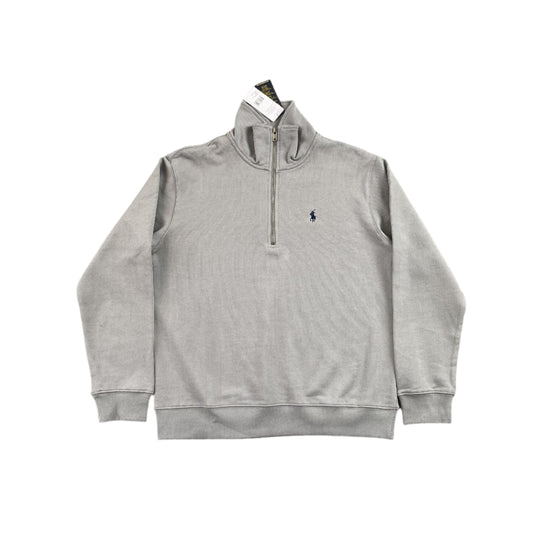 POLO RALPH LAUREN QUARTER ZIP SWEATSHIRT GREY