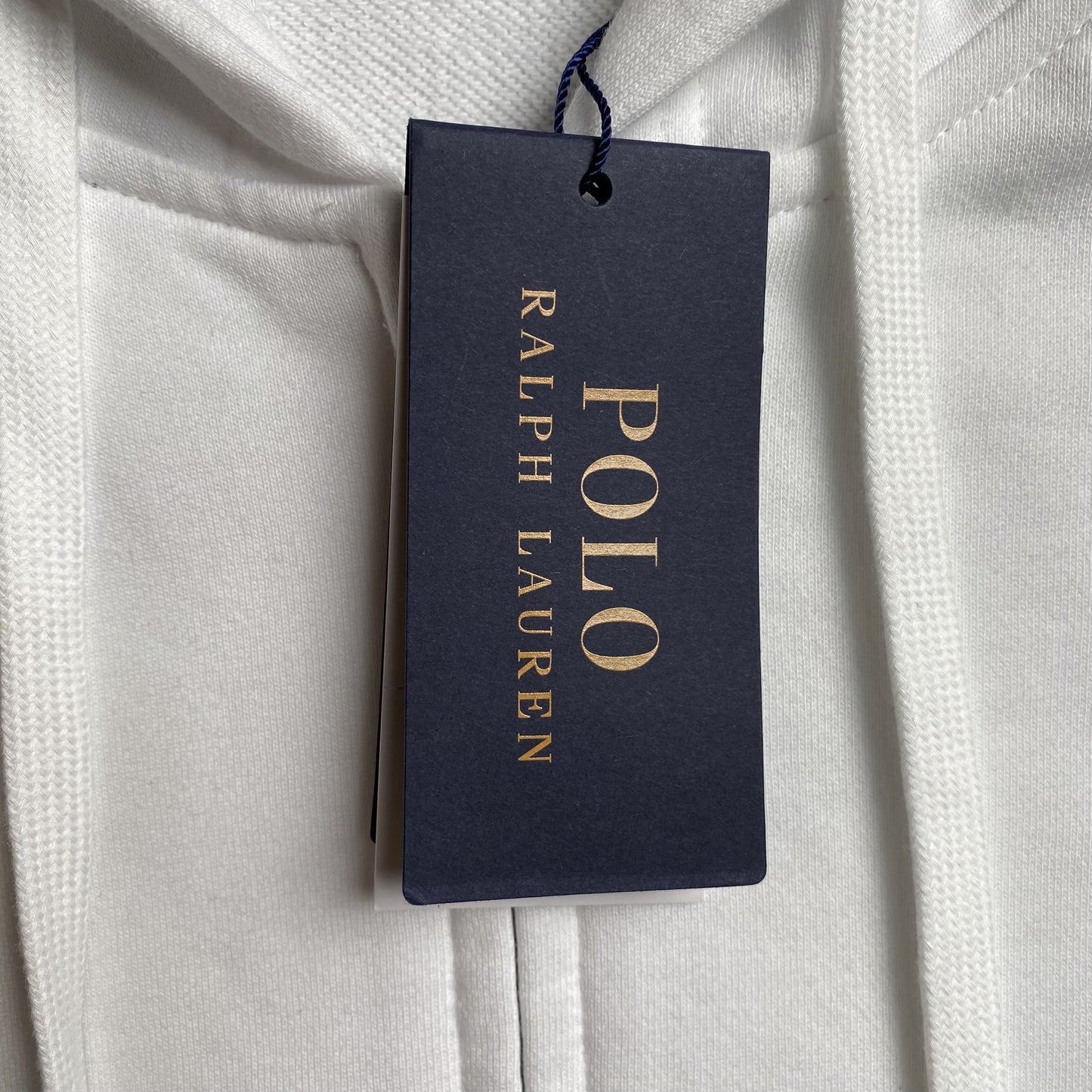 POLO RALPH LAUREN ZIP-UP HOODIE WHITE