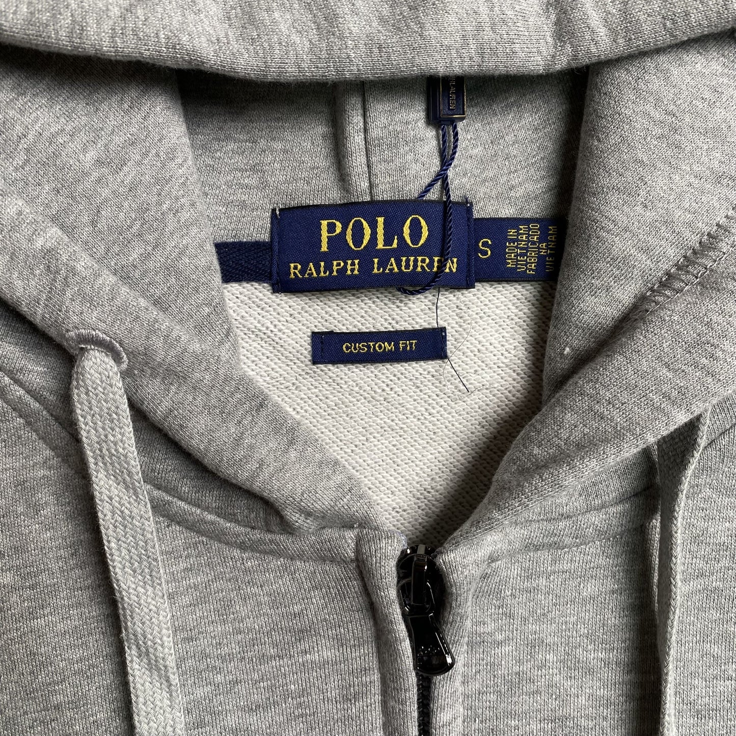 POLO RALPH LAUREN ZIP UP HOODIE GREY