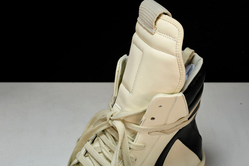 RICK OWENS GEOBASKET MILK BLACK