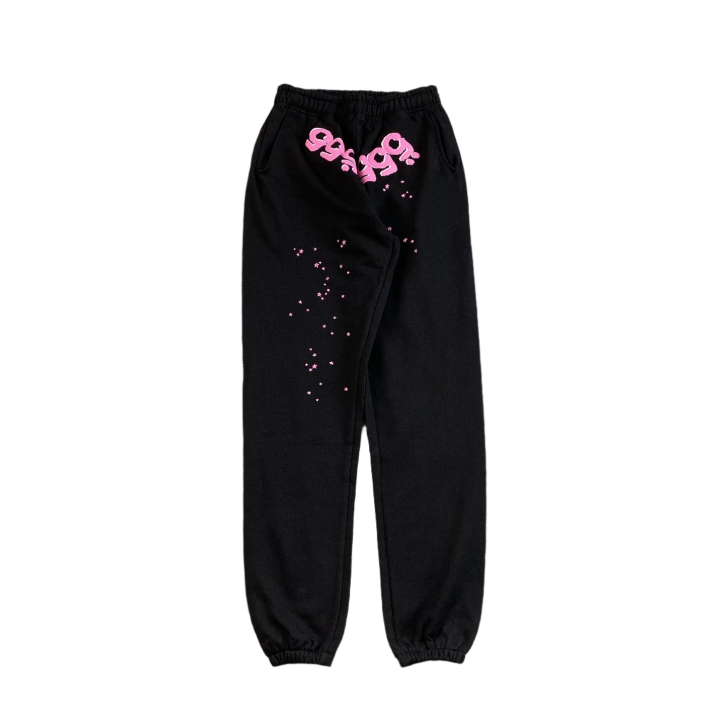 SP5DER ANGEL NUMBER SWEATPANTS BLACK