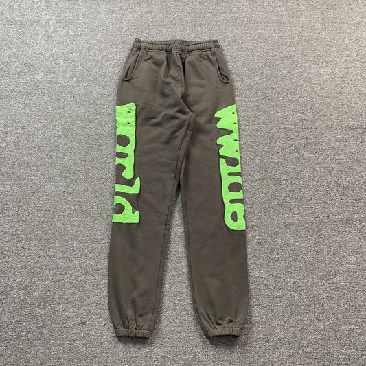 SP5DER BELUGA SWEATPANTS SLATE GREY/GREEN