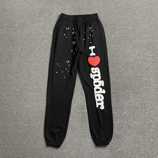 SP5DER SOUVENIR SP5 SWEATPANTS BLACK