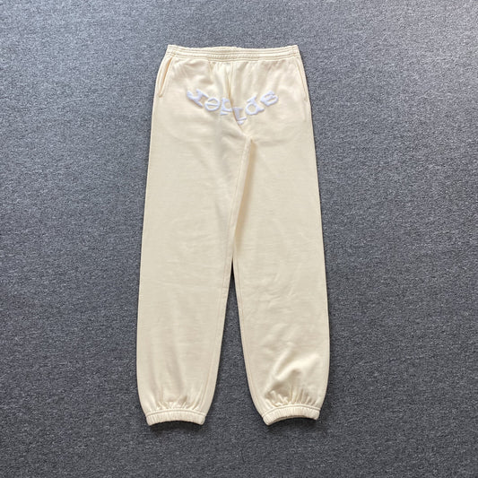 SP5DER VVS SWEATPANTS WHITE
