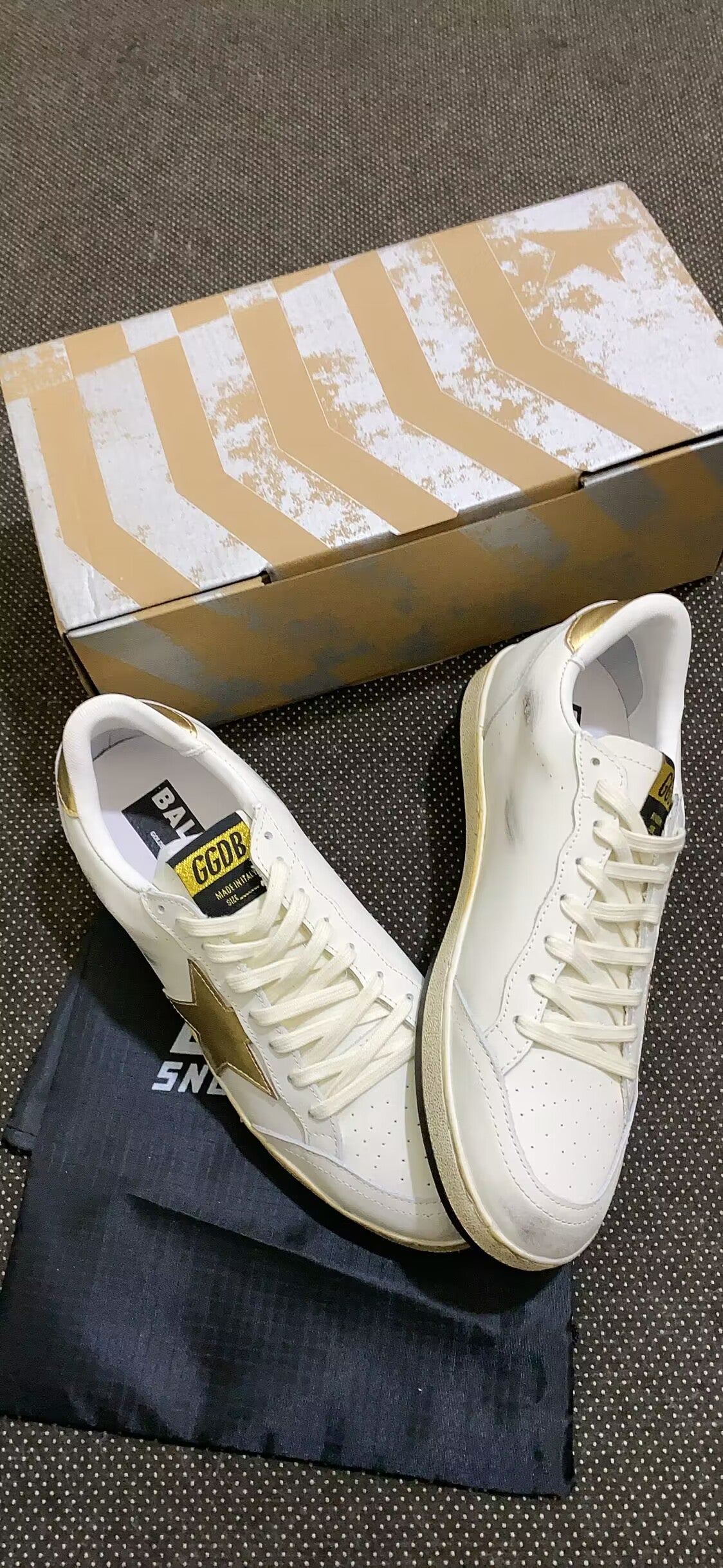 Sneakers Ball Star Con Stella E Talloncino Dorati