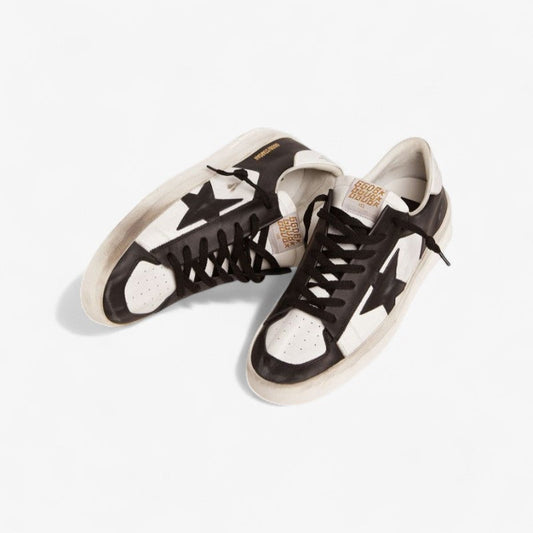 Stardan Sneakers In Black And White Leather