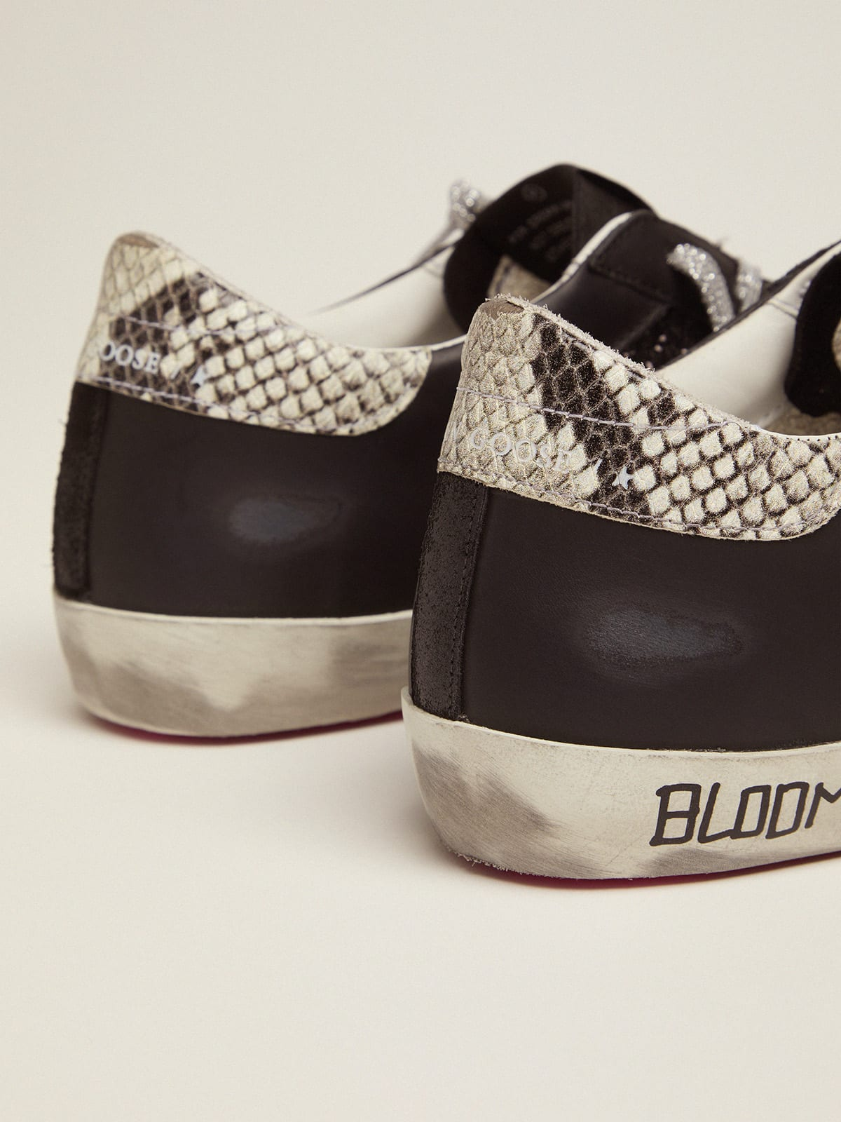 Super-star Sneakers With Glitter And Handwritten Lettering