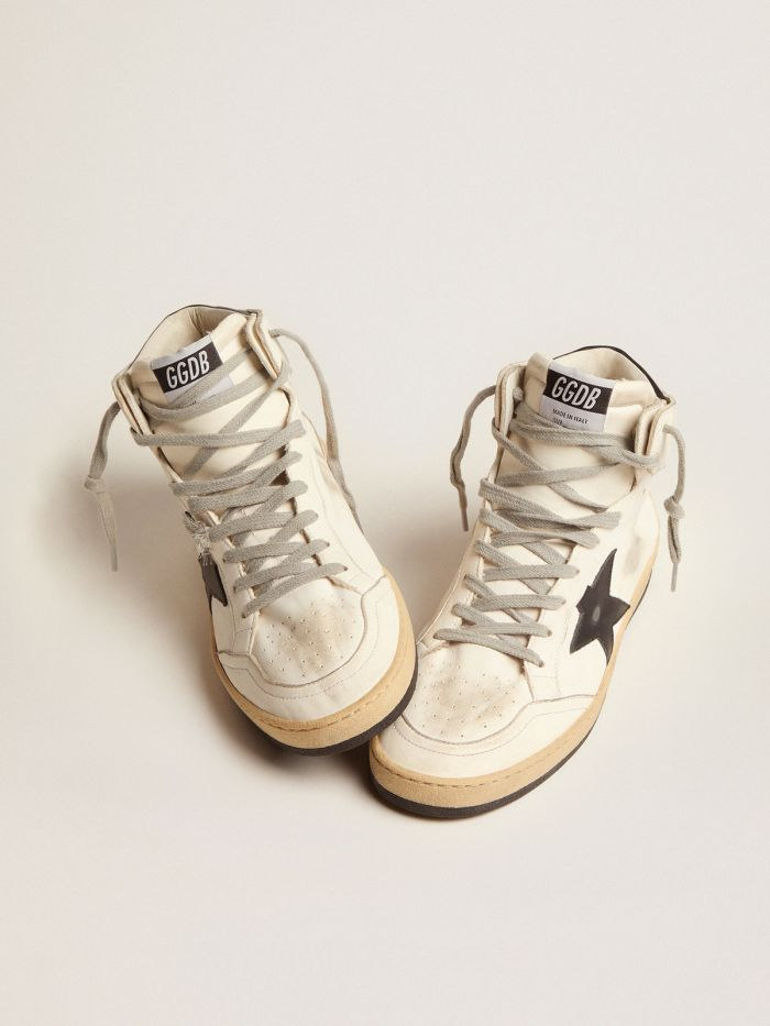 Women’s Sky-star Sneakers With Signature On The Ankle And Black Leather Inserts