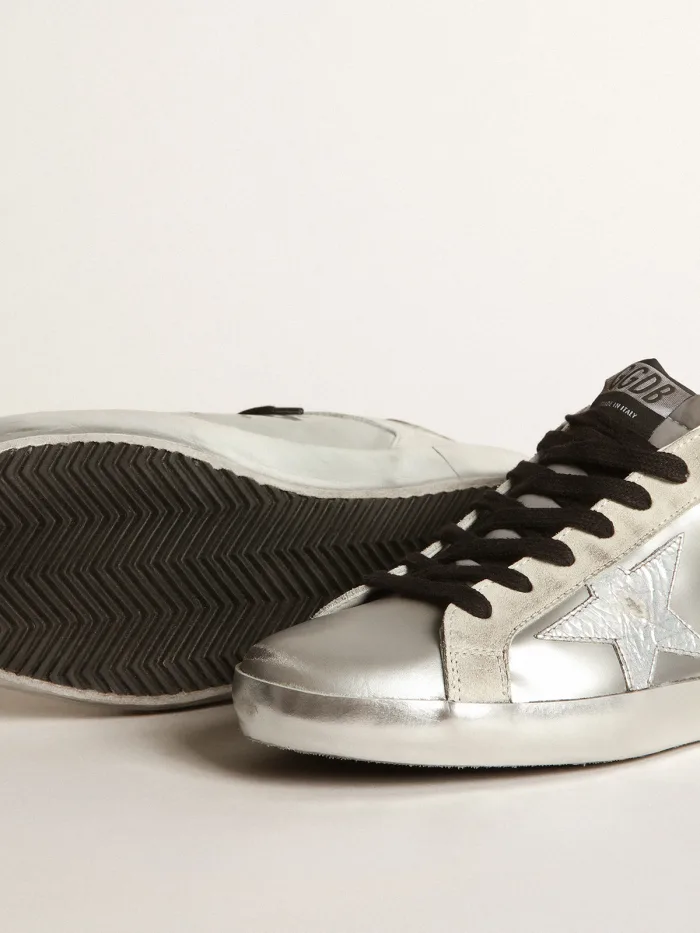 Women’s Super-star Sneakers With Star And Silver Heel Tab