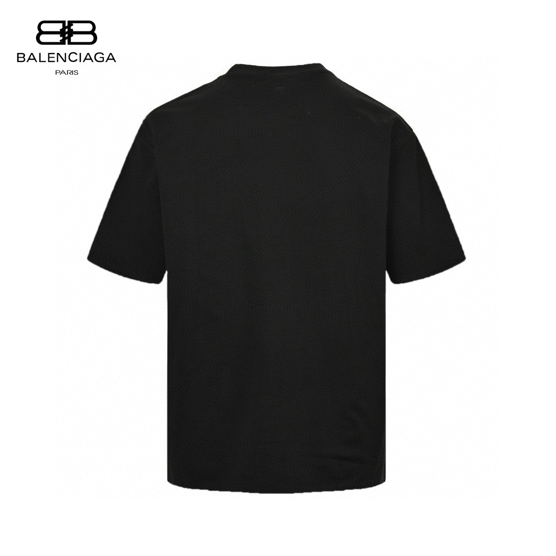 Balenciaga Distorted Logo T-Shirt (Black)