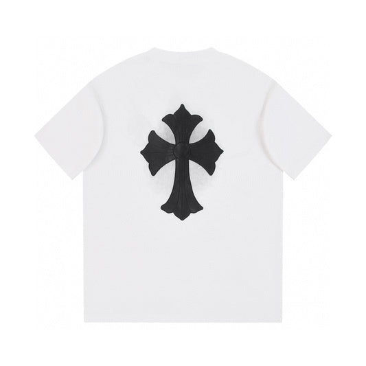 CHROME HEARTS BLACK CROSS T-SHIRT WHITE
