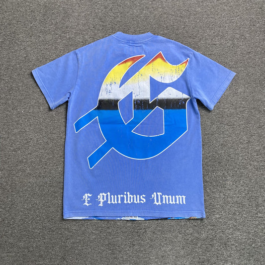 GODSPEED ARTIFICIAL LOVE T-SHIRT WASHED BLUE