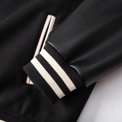 CHROME HEARTS HORSE SHOE LOGO VARSITY JACKET BLACK