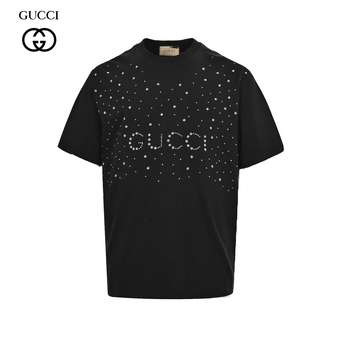 Gucci Embellished Black T-Shirt