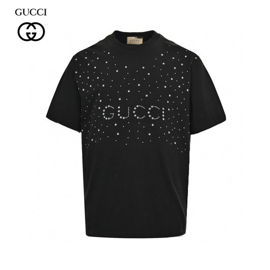 Gucci Embellished Black T-Shirt