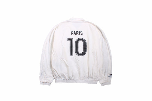 Balenciaga White Zip-Up Track Jacket