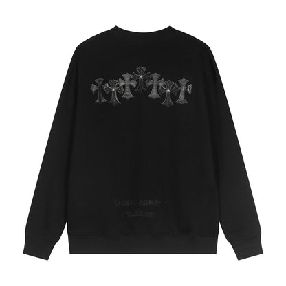 CHROME HEARTS CROSS PATCH SWEATSHIRT BLACK