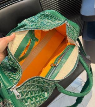 GOYARD BOSTON 50 TRAVEL BAG GREEN