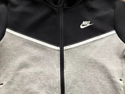 NIKE TECH FLEECE HOODIE x BLACK/GREY
