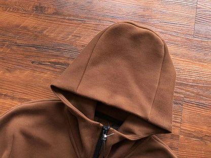NIKE TECH FLEECE HOODIE x BROWN